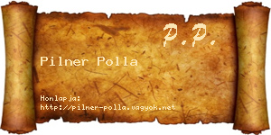 Pilner Polla névjegykártya
